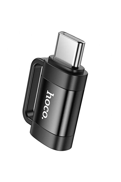 Hoco Adaptor Date si Incarcare Lightning - USB-C UA31E, Negru