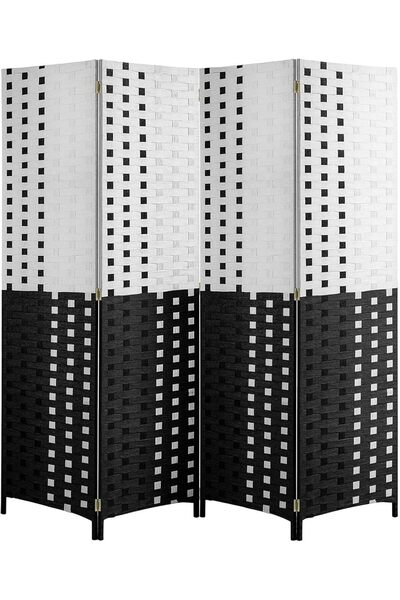 Decorhills حواجز وديكورات: حاجز خصوصية قابل للطي، فاصل غرفة بأربعة ألواح