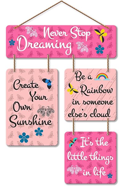 Artvibes Motivational Quote Decorative Wall Art MDF Wooden Wall Hanger for Li...