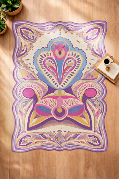 Rugs Modern Halı SDT Vintage Temalı Şekilli Dokuma Taban Modern Dekoratif Hal...