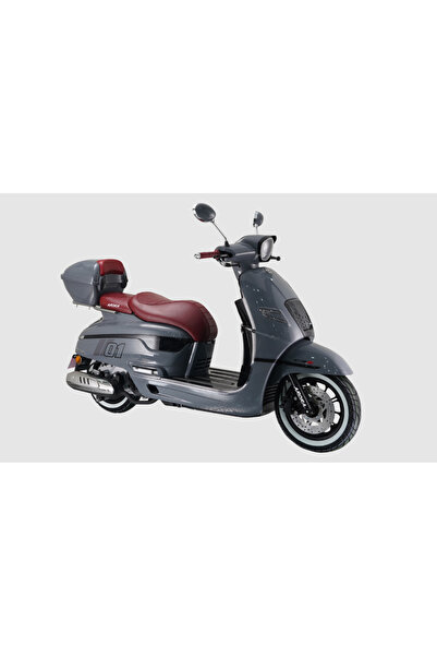 Arora Malibu 125 cc Scooter Hava Soğutmalı Gri/siyah