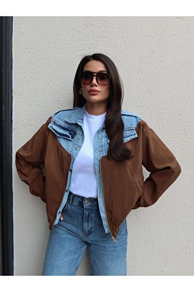 ESRAHELVACI Parachute Garnished Denim Jacket