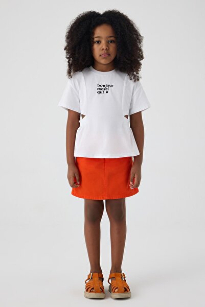 Tyess Λευκό μπλουζάκι για κορίτσια BG Store