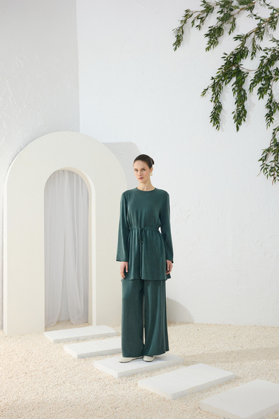 Aker Green Elastic Trouser Skirt