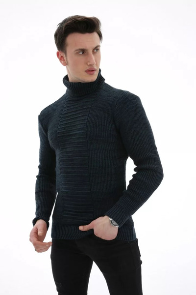 MORADO SE SIENTE PERFECTO Thick Winter Men's Casual Knit Sweater