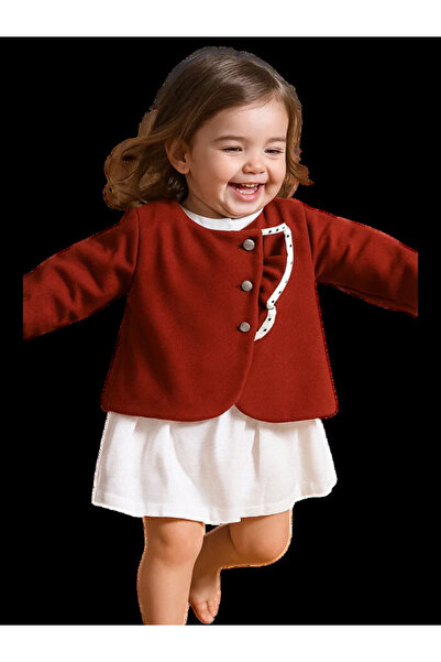 The-kid.co Christmas Girl's Jacket Dress 2-Piece Set