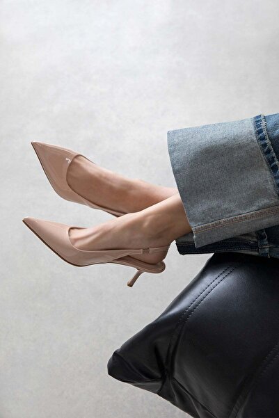 STRASWANS Raye Women's Heeled Patent Leather Shoes Rose