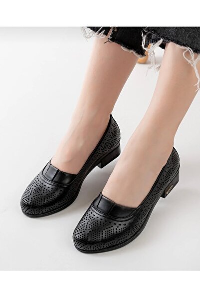 Derimoda Genuine leather women's daily shoes black