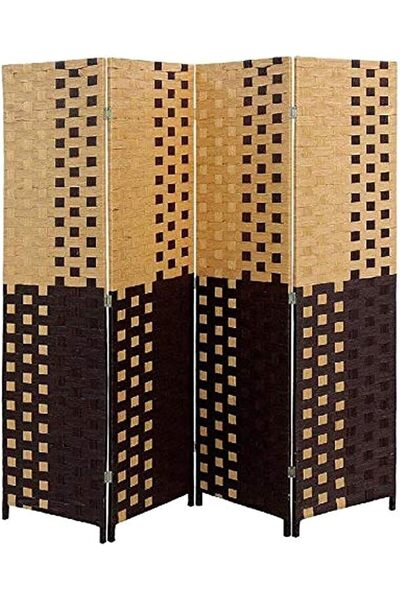 Decorhills فواصل وديكورات FRAMES & DECOR، حاجز خصوصية قابل للطي، 4 ألواح - ار...