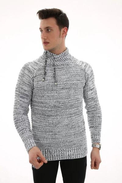 MORADO SE SIENTE PERFECTO Degaje Collar Thick Winter Men's Casual Knitwear Sw...