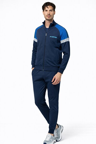Lotto Men's tracksuit LA1082, set of zippered sweatshirt and pants, regular fit