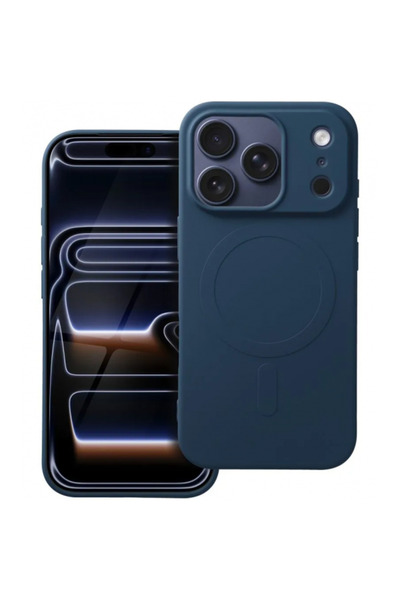 OEM Husa MagSafe pentru Apple iPhone 17 Pro, OEM, Silicone Mag, Albastra