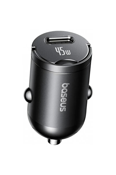 Baseus Car Charger With USB-C Cable PrimeTrip VP2, 45W, 3A, 1 x USB-C, Black ...