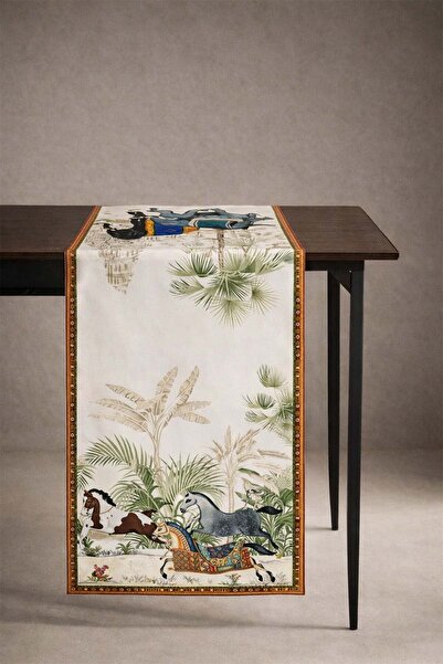 dekomall home & living Covor de bumbac Emerald Kervan 50*150 Cm-RUNR003