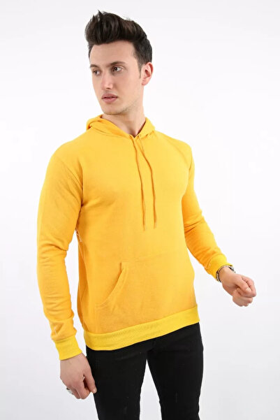 MORADO SE SIENTE PERFECTO Two Thread Hooded Kangaroo Pocket Men's Casual Swea...