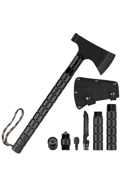 OEM X-Survivor 7 Multifunctional Axe – 7-in-1 Tactical Kit for Camping and Su...