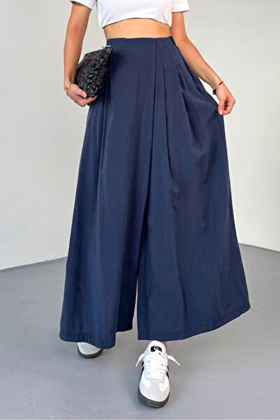 Suziş PİLE DETAYLI BELİ LASTİKLİ ETEK PANTOLON 51204