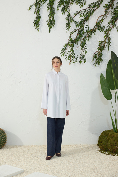 Aker White Double Sleeve Shirt