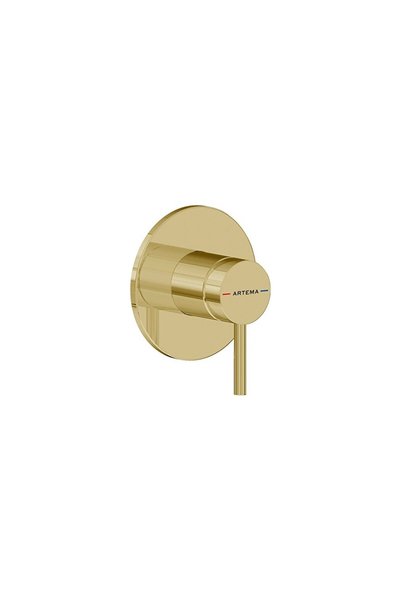 VitrA Artema Minimax Round Ankastre Mekanik Duş Bataryası Minibox Soft Altın ...
