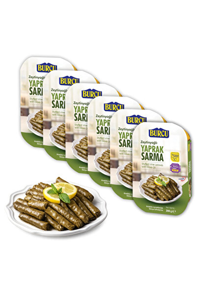 BURCU Yaprak Sarma 200 gr Zeytinyağlı x 6 Adet