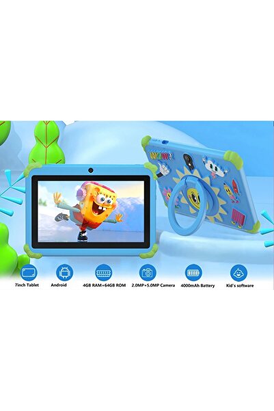 WiderMarkt Çocuk Tableti / Android 7 İnç- IPS Ekran Eğitici Oyunlu- Kılıflı T...
