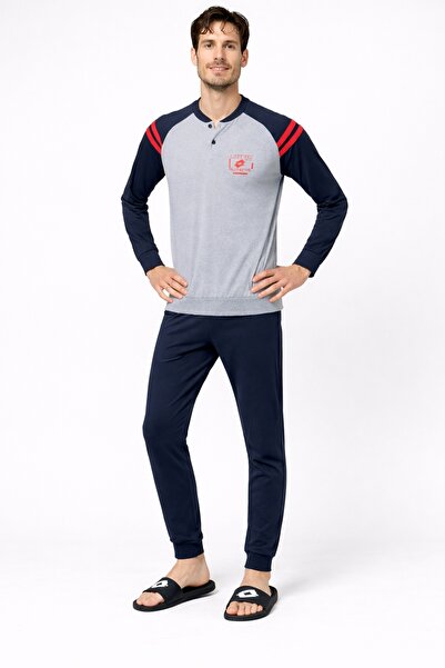 Lotto Pijama barbati LP1220C, set 2 piese, bumbac