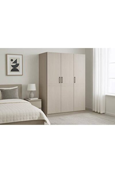 Saada Home Wooden Wardrobe 3 Doors 200*120cm