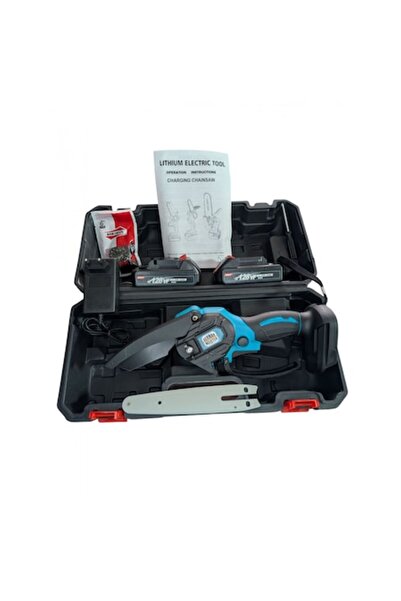 German Meister Mini Drujba 128V 8Ah, 2 Acumulatori, Lama 20 cm, Fierastrau El...