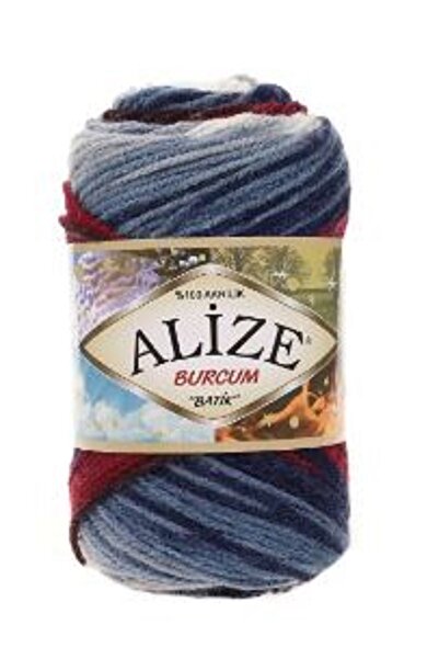 Alize Burcum Batik Mavili Embroidered Batik 5 Pieces Color: 2978