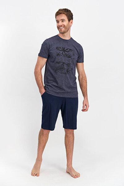 Arnetta Men's Navy Blue Bermuda Suit