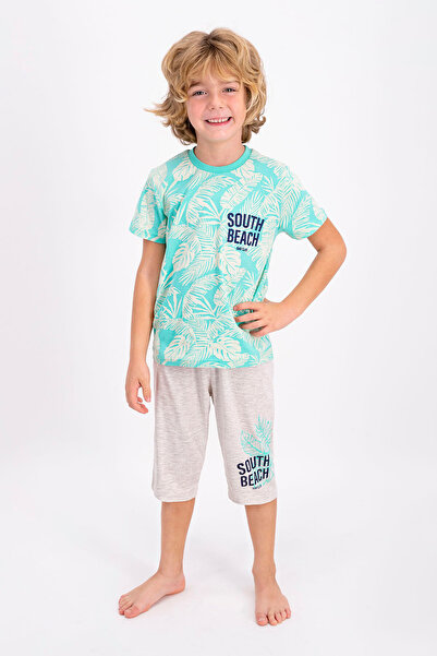 ROLY POLY مجموعة كابري للشباب من روليبولي ساوث بيتش باللون الأزرق الجليدي