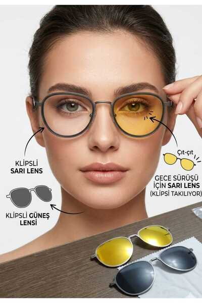 Glare Clip-On Model Uv400 Blue Light Protection