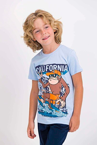 ROLY POLY طقم برمودا للأولاد باللون الأزرق