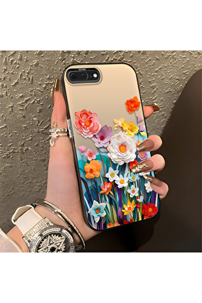 Hontinga iPhone 7 Plus Compatible Silicone Edge Hard Back Anti-Fall Phone Cas...