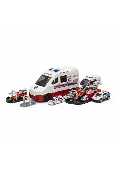 TUFY TOYS مجموعة سيارة إسعاف قابلة للتحويل