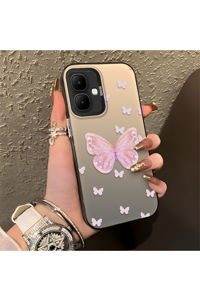 Hontinga حافظة هاتف Infinix Smart 10 متوافقة مع الحافة السيليكونية الصلبة وال...