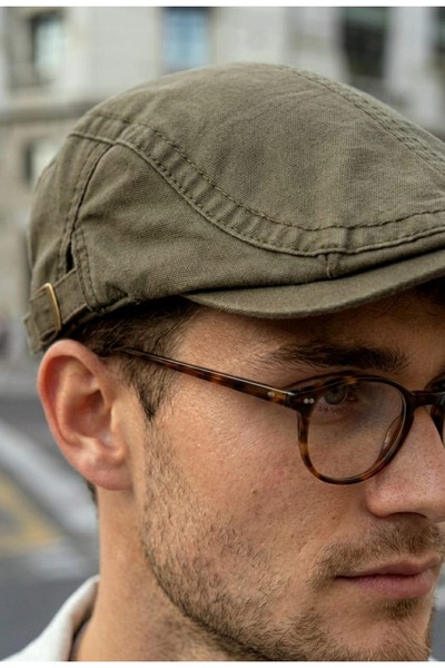 LAGRANZE Erkek Klasik Kasket | Minimal Flat Cap Erkek Şapka