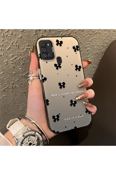 Hontinga حافظة هاتف سامسونج جالاكسي A21S متوافقة مع حافة السيليكون الصلبة وال...