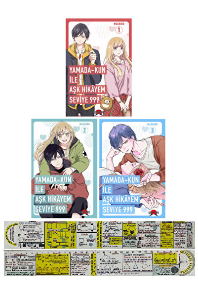 Senpai Yamada-Kun ile Aşk Hikayem Seviye 999 1-2-3. Ciltler Manga Seti + Özel...