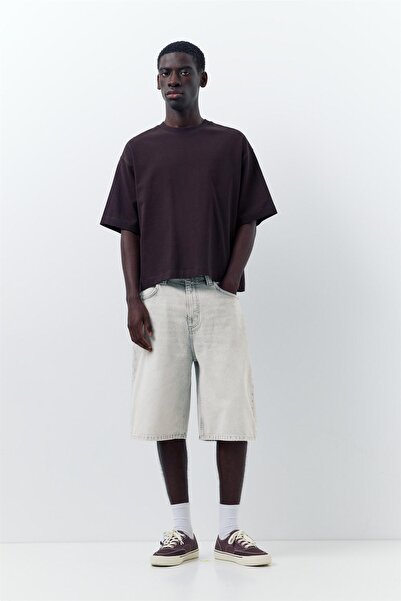 Pull & Bear Skater denim bermuda