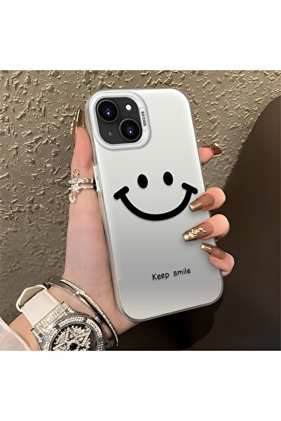 Hontinga iPhone 13 Mini Compatible Silicone Edge Hard Back Anti-Fall Phone Ca...
