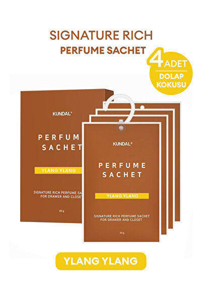 Kundal Dolap İçi Parfümlü Koku Kesesi Signature Rich Perfume Sachet 4x20g (Yl...