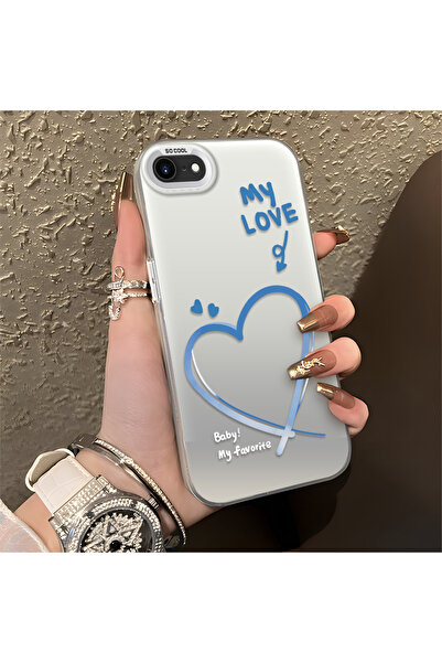 Hontinga iPhone 8 Compatible Silicone Edge Hard Back Anti-Fall Phone Case Hea...