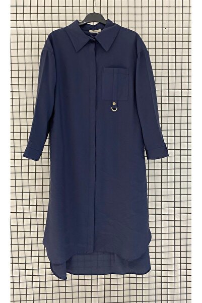 Armine Trendy Modal Fabric Summer Hijab Tunic with Hidden Button Closure and ...