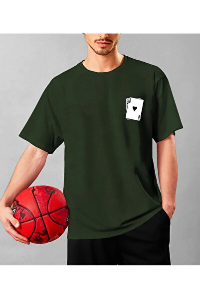 SUNFREE Iskambi̇l Printed Oversize Short Sleeve Crew Neck Basic T-Shirt