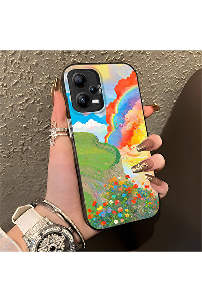 Hontinga حافظة هاتف Poco X5 5G متوافقة مع الحواف السيليكونية الصلبة والمضادة ...