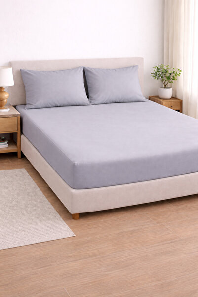 NazeninHome قماش ساتان 100% قطن 210 TC |   طقم ملاءات سرير مطاطية مكون من 82 ...