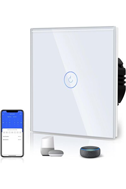 Bseed Έξυπνος διακόπτης αφής WiFi (Απαιτείται ουδέτερη γραμμή) Συμβατός με Al...