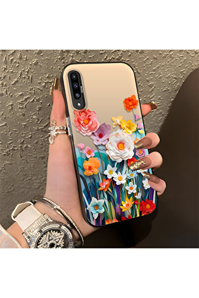 Hontinga حافظة هاتف سامسونج جالاكسي A50s متوافقة مع الحواف السيليكونية الصلبة...