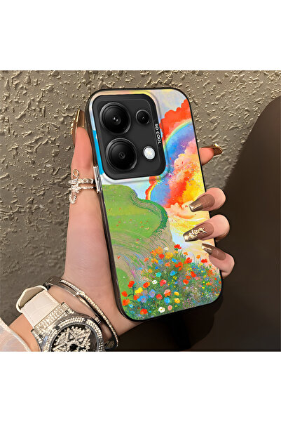 Hontinga حافظة هاتف Redmi Note 14s متوافقة مع الحواف السيليكونية الصلبة والمض...